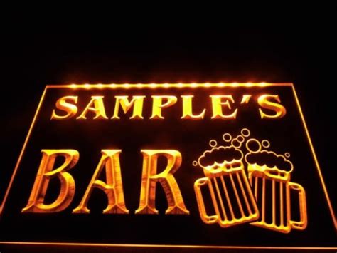 Cheers Bar Sign Personalized Light Signs Cave