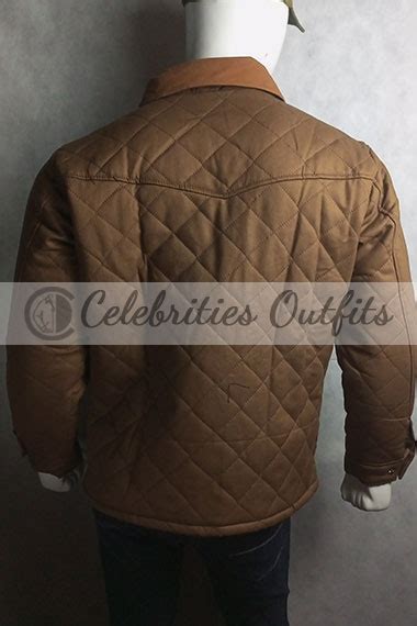 Yellowstone Kevin Costner John Dutton Brown Quilted Jacket