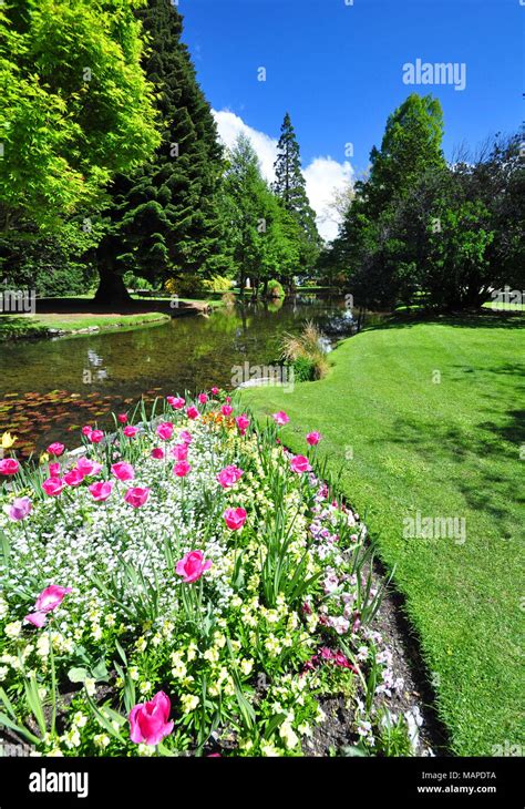 Queenstown gardens, New Zealand Stock Photo - Alamy