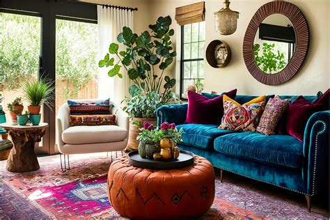 Bohemian Style Living Room Designs