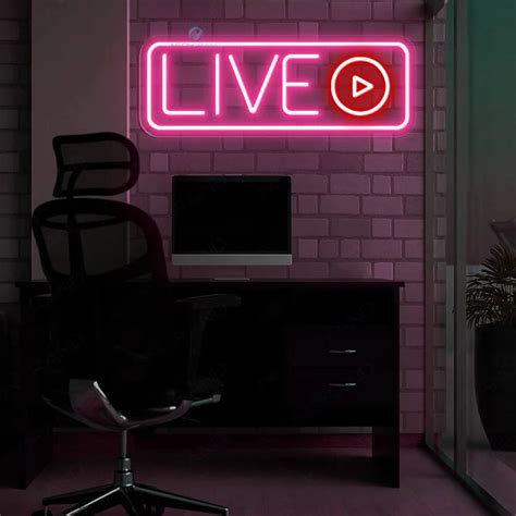 Live Neon Sign Neon Live Recording Sign Streaming Led Light In 2024