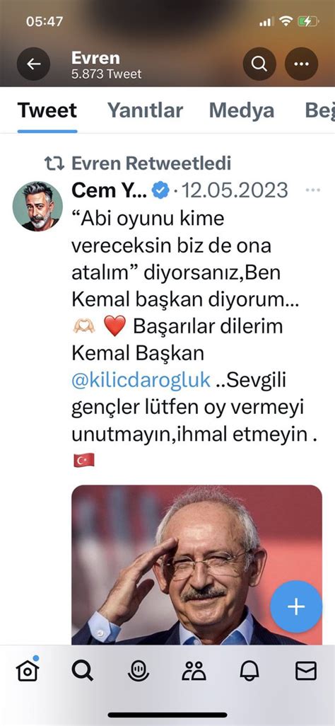 Serkan Tanyildizi on Twitter Türk Hava Yolları Kemal Kılıçdaroğlu ve