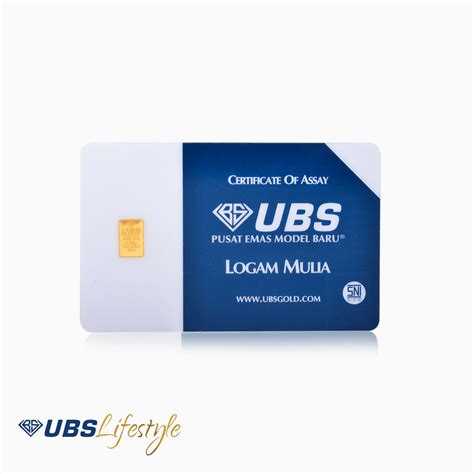 Ubs Logam Mulia Gram Classic Ubslifestyle Perhiasan Emas Gold