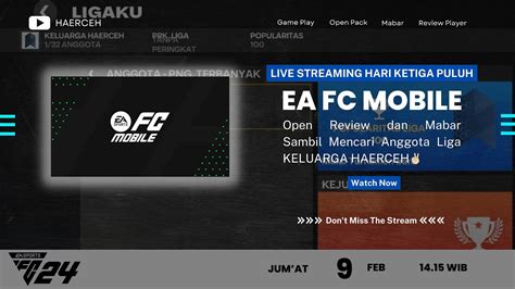 Mencoba Morning Person Hari Ketujuh Live Streaming Game Ea Fc Mobile