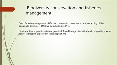 Overview Of The Biotechnology In Fishery Ppt