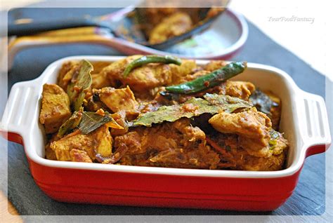 South Indian Style Dry Chicken Curry Recipe Your Food Fantasy