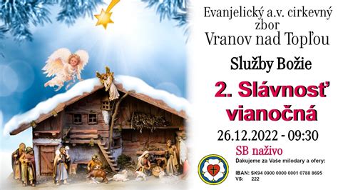 Služby Božie VT 26 12 2022 2 Slávnosť vianočná YouTube