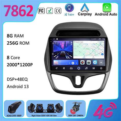 Car Radio Carplay For Chevrolet Spark Beat 2015 2018 GPS Navigation