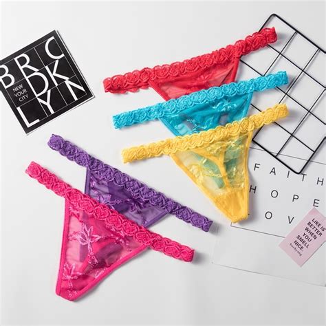 Color Gift Full Beautiful Lace Women S Sexy Lingerie Thongs G String Underwear Panties Briefs