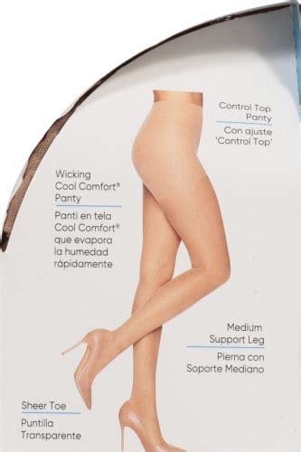 L Eggs Sheer Energy Medium Support Sheer Pantyhose Nude 1 Ct Kroger