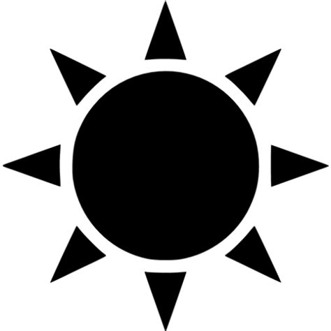 Black sun 3 icon - Free black sun icons