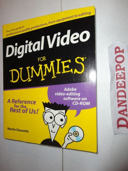 Digital Video For Dummies Book Dummies Book Microsoft Project