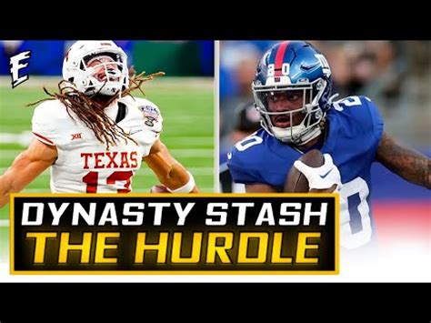 Must Stash Players In Dynasty Dynasty Fantasy Football Youtube