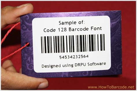 Code 128 designed using DRPU Barcode Software - HowToBarcode