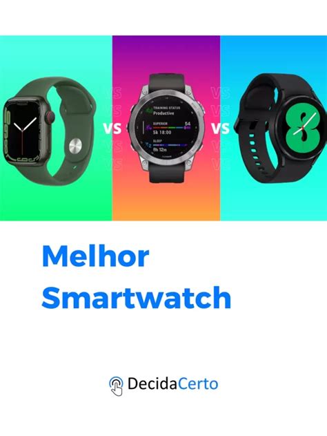 Melhor Smartwatch 2023 confira os detalhes das principais opções