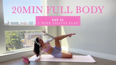 Min Hourglass Full Body Pilates Day Week Pilates Challenge