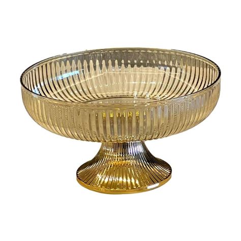 Decorative Fruit Bowl Snack Bowl Pedestal Fruit Bowl Decorative Pedestal Bowl Gold Walmart Ca