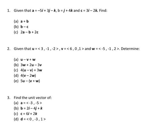 Solved 1 Given That A 5i 3j K B J 4k And C 3i