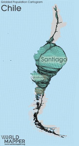 Chile Population Density Map