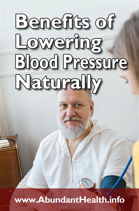 Benefits of Lowering Blood Pressure Naturally – Abundant Health