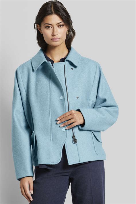 Jacke Mit L Ssigem Schnitt In Blaugrau Bugatti