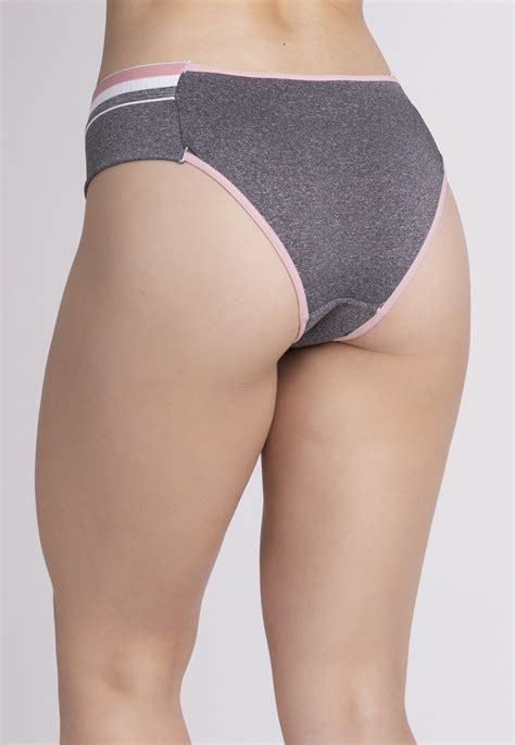 Calcinha Lingerie Bella Fiore Modas Elástico Manu Cinza Compre Agora Dafiti Brasil