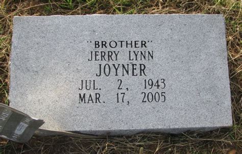 Jerry Lynn Joyner M Morial Find A Grave