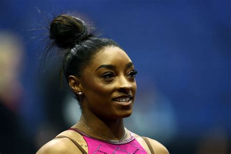 Simone Biles Stuns With A Flying Vault Routine During Podium Training