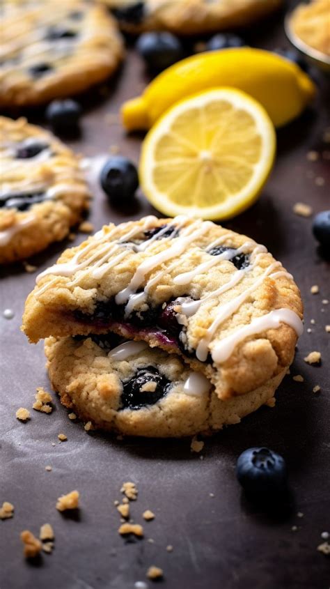 Lemon Blueberry Crumble Cookies 35 Minutes Receita Em 2024 Receitas Receitas Saborosas