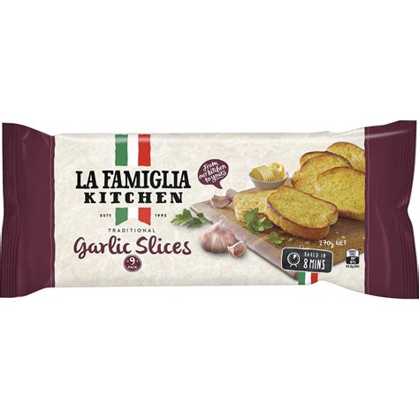 La Famiglia Garlic Bread Slices 270g Woolworths