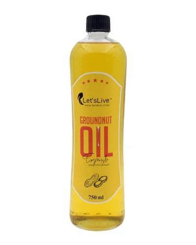 Lowers Cholesterol Cold Pressed Ground Nut Oil For Cooking Packaging