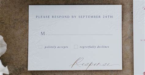 Wedding RSVP Card Wording: Tips and Examples