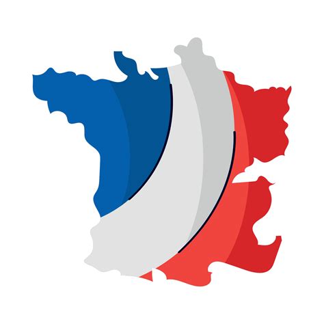 france flag in map 10349702 Vector Art at Vecteezy