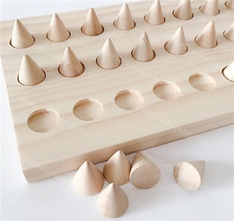 24 Ring Cones Wood Ring Holder Wood Jewelry Organizer Ring Etsy