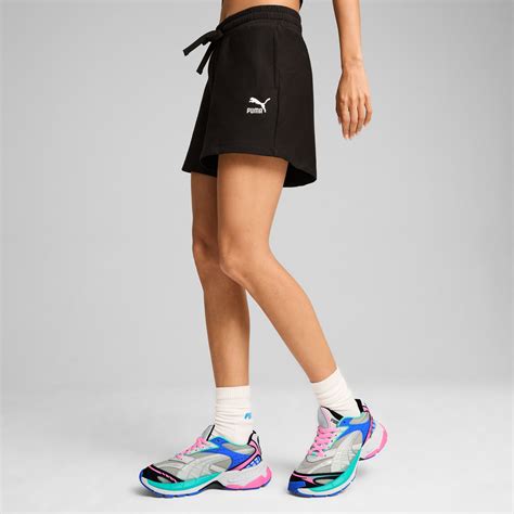 CLASSICS Ribbed Shorts Women | PUMA Black | PUMA SHOP ALL PUMA | PUMA