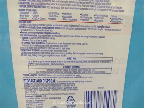 Lysol Disinfectant Spray Ingredients Label - Cool Product ...