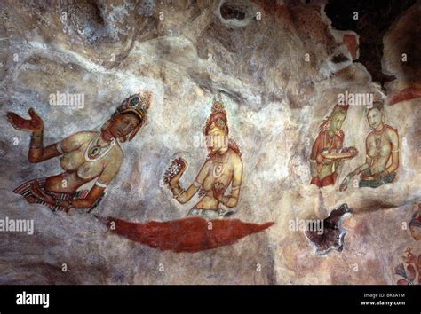 Sigiriya cave paintings hi-res stock photography and images - Alamy