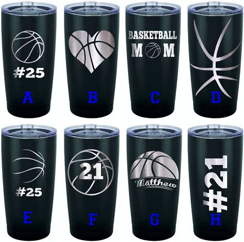 Personalized Tumbler Stainless Steel Tumbler Basketball Team Tumbler