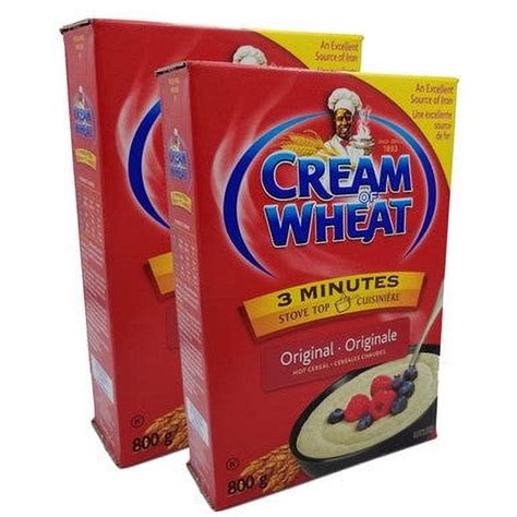 Cream Of Wheat Original Flavour Hot Cereal 800g 1 8 Lbs Pack Of 2 {imported From Canada