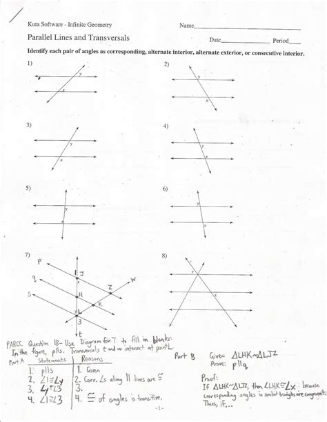 Name That Angle Pair Worksheet Answers Printable Word Searches