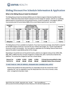 Fillable Online Sliding Fee Program Fact Sheet Fax Email Print Pdffiller