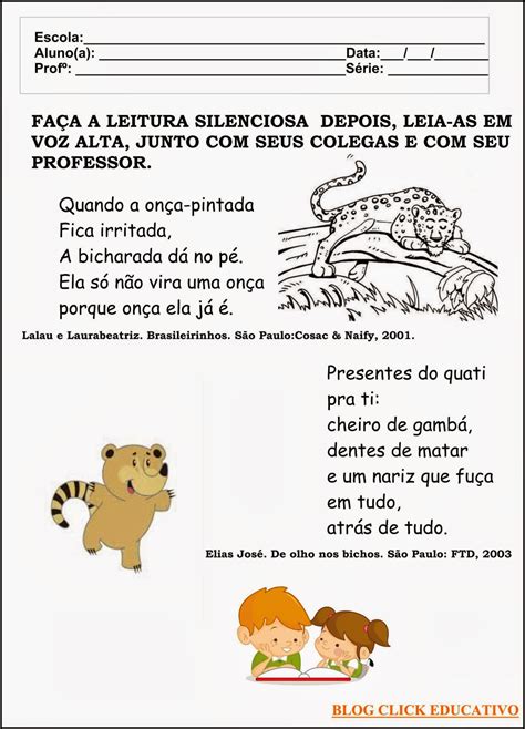 Click Educativo FICHA DE LEITURA