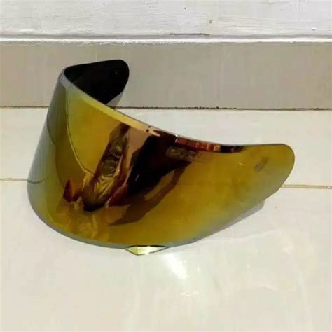 Jual Kaca Helm Flat Visor Iridium Blue Gold Silver Nhk Gp R Flat