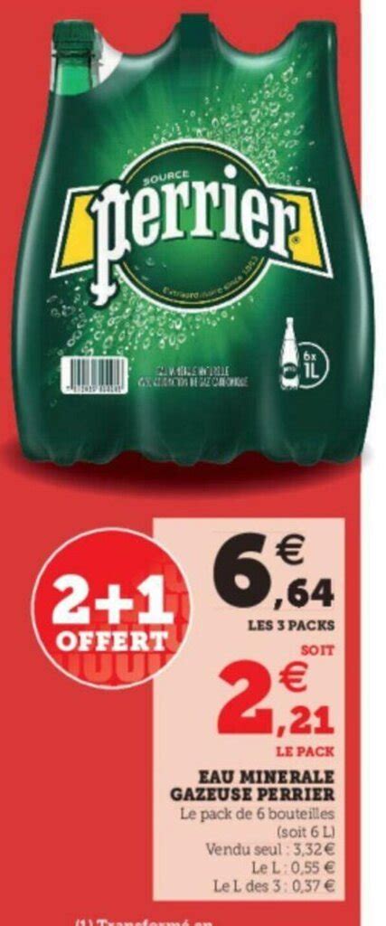 Promo Eau Minerale Gazeuse Perrier Chez Super U