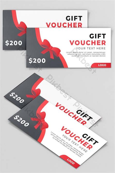 Gift voucher design template | AI Free Download - Pikbest