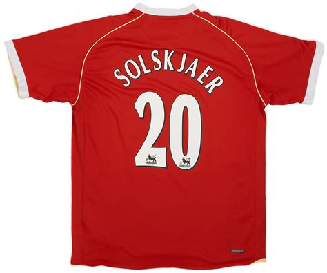 2006 07 Manchester United Home Shirt Solskjaer 20 7 10 L