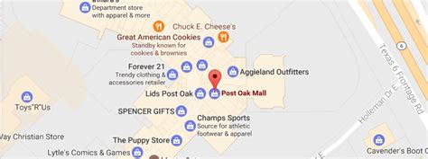 Post Oak Mall Map - Atlanta Georgia Map