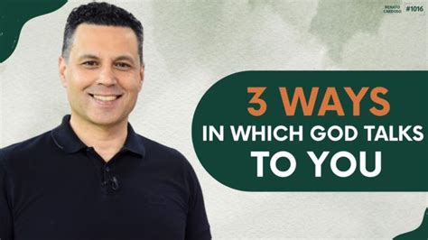 3 WAYS WHICH GOD TALKS TO YOU