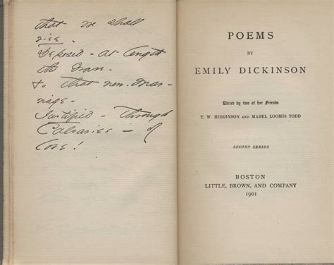 Poemas De Emily Elizabeth Dickinson