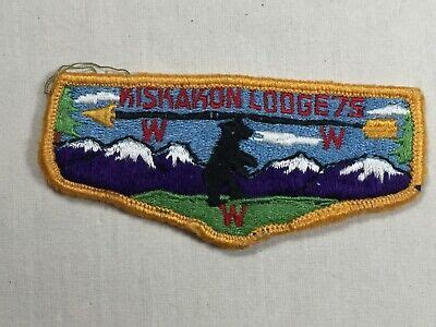 Kiskakon OA Lodge 75 S1A White Backing Used Flap BSA Patch EBay